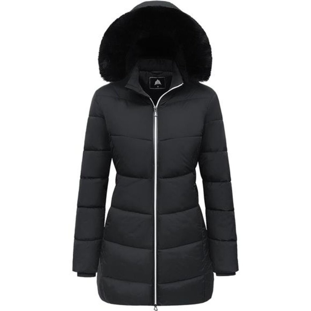 MOERDENG Women's Winter Windproof Warm Down Coats Waterproof Thicken Hooded